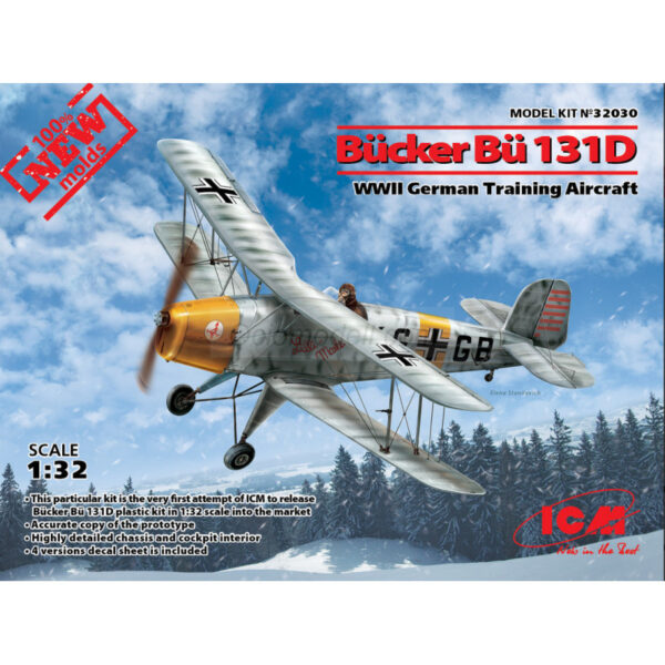 Bücker Bü 131D German Training Aircraft.